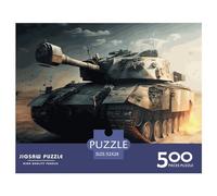 500 Piece Military Tank Puzzles for Wooden Puzzles Educational Game for Adult 500pcs (52x38cm)