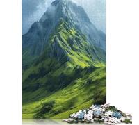 500 Piece Misty Mountain Majesty Puzzles for Adults & Wooden Puzzles Educational Puzzle Family Game 500pcs (52x38cm)