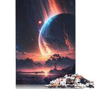 500 Piece Mystic Cosmos Galaxy Puzzles for Adults Wooden Puzzles Educational Games For Kids 500pcs (52x38cm)