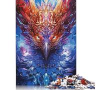 500 Piece Mystic Phoenix Square Jigsaw Puzzles for Adults, Wooden Puzzles Educational Game for Children 500pcs (52x38cm)