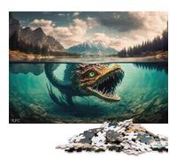 500 Piece Mystical Being with Wings Creative Square Jigsaw Puzzles for Adults And Wooden Puzzles Educational Game for Adult 500pcs (52x38cm)