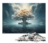 500 Piece Mystical Tree And Boat Adult Jigsaw Puzzle Puzzle Jigsaws for Adults Teenagers Age 12+ 500pcs (52x38cm)