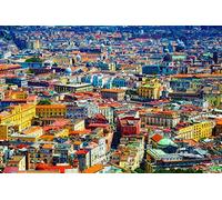 500 Piece Naples Italy Wooden Jigsaw Puzzle, Coastal City Travel Souvenir Gift for Adults