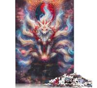 500 Piece Nine-Tailed Fox Spirit Jigsaw Puzzlesfor Adults Teenagers Puzzles Jigsaw Puzzles for Adult 500pcs (52x38cm)
