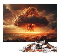 500 Piece Nuclear Explosion Puzzles for Wooden Puzzles Educational Game for Adult 500pcs (52x38cm)