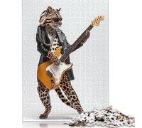 500 Piece Ocelot Guitar Puzzles for Adults Wooden Puzzles Educational Game for Children As A 500pcs (52x38cm)