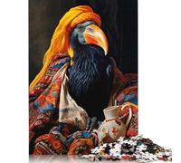 500 Piece Oriental Toucan Jigsaw Puzzlesfor Adults Teenagers Wooden Puzzles for Adults For Family Fun & Game Night 500pcs (52x38cm)
