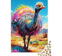 500 Piece Ostrich Puzzles for Wooden Puzzles Educational Game for Adult 500pcs (52x38cm)