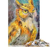 500 Piece Owl Jigsaw Puzzlesfor Adults Teenagers Wooden Puzzles for Adults For Family Fun & Game Night 500pcs (52x38cm)