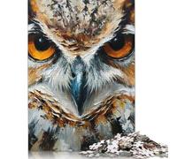 500 Piece Owl Portrait Adult Jigsaw Puzzle Puzzle Jigsaws for Adults Teenagers Age 12+ 500pcs (52x38cm)