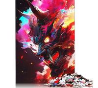 500 Piece Paint The Oni Mask Puzzles for Adults Wooden Puzzles Educational Game for Children As A 500pcs (52x38cm)