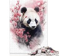 500 Piece Panda Creative Square Jigsaw Puzzles for Adults And Wooden Puzzles Educational Game for Adult 500pcs (52x38cm)