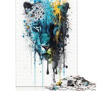 500 Piece Panther Square Puzzles for Adults & Wooden Puzzles Educational Game 500pcs (52x38cm)