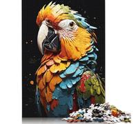 500 Piece Parrot Bird Animals Jigsaw Puzzles for Adults Jigsaw Puzzles Educational Game Challenge Toy 500pcs (52x38cm)