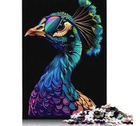 500 Piece Peacock Colorful Puzzles for Wooden Puzzles Educational Game for Adult 500pcs (52x38cm)