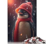 500 Piece 'Penguin Snow Square Puzzle for Adults Wooden Puzzles Educational Puzzle Family Game 500pcs (52x38cm)
