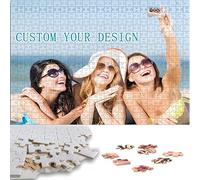 500 Piece Personalised Jigsaw Custom Picture Photos Jigsaw Puzzle Personalised Gifts for Family Friend Lover Pet Kids on Wedding Birthday Christmas Anniversary Engagement (A 35piece)