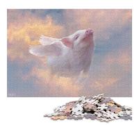 500 Piece 'Piggy Heaven Jigsaw Puzzle for Adults And Teenager Sustainable Puzzle for Adults | Games 500pcs (52x38cm)