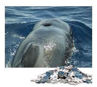 500 Piece Pilot Whale Rider Square Puzzle for Adults Wooden Puzzles Educational Puzzle Family Game 500pcs (52x38cm)
