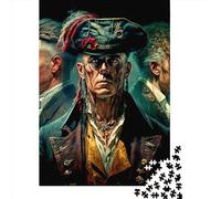 500 Piece Pirate Captain Puzzles for Adults Wooden Puzzles Educational Game for Children As A 500pcs (52x38cm)