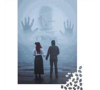 500 Piece Pirate Ghost Ship Square Puzzles for Adults, Wooden Puzzles Toy Wall Decor 500pcs (52x38cm)