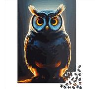 500 Piece Portrait Owl Puzzles for Adults Wooden Puzzles Educational Game for Children As A 500pcs (52x38cm)
