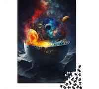 500 Piece Primordial Universe Soup Creative Square Jigsaw Puzzles for Adults And Wooden Puzzles Educational Game for Adult 500pcs (52x38cm)