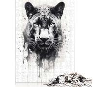 500 Piece Puma Beauty Black Ink Jigsaw Puzzlesfor Adults Teenagers Puzzles Sustainable Puzzle for Adults | Games 500pcs (52x38cm)