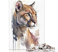500 Piece 'Puma Creative Square Jigsaw Puzzles for Adults And Wooden Puzzles Educational Game for Adult 500pcs (52x38cm)