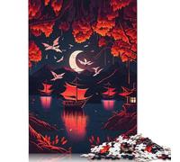 500 Piece Purple Planet Cosmos Jigsaw Puzzlesfor Adults Teenagers Puzzle for Adults Secret Santa Gifts 500pcs (52x38cm)
