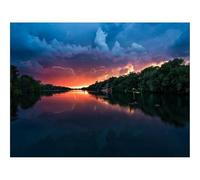 500 Piece Puzzle Classic Educational Games -Clouds,thunderstorm,river 52x38cm