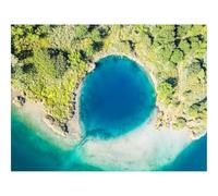 500 Piece Puzzle Classic Educational Games -Island,Lagoon,Aerial View,Sea,Shore 52x38cm