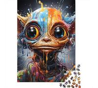 500 Piece Puzzle Colorful Chihuahua Jigsaw Puzzles for Adults Woodenboard Puzzles Best Gift for Adults And 500pcs (52x38cm)