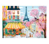500 Piece Puzzle for Adult,Cityscape Eiffel Tower Jigsaw Puzzle for Senior,Unique Large Piece Puzzle with HD Print & Poster,nterlock Perfectly Frameable,Challenging Family Game Great Gifts,20.5 x 15In
