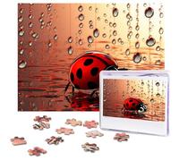 500 Piece Puzzle for Adults - Challenging Puzzle Personalized Photo Puzzles Wooden Puzzles Art Ladybug Tracks Jigsaw Puzzle Ideal Gift for Birthdays, Weddings, 20.4" x 15"