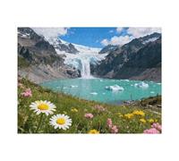 500 Piece Puzzle for Adults Ice Flower Jigsaw Puzzle Adults & Seniors Favorite Nature Puzzle Birthday & Holiday Party Gift for Family Funny and Relaxing 20.5 X 15 in