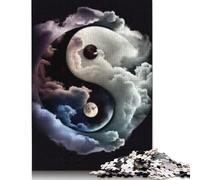 500 Piece Puzzle Heavenly Harmony Yin Yang Rectangular Jigsaw Puzzles Woodenboard Puzzles Difficult And Challenge 500pcs (52x38cm)