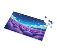 500 Piece Puzzles A Field Of Lavender Under A Starry Sky. Picture Puzzle Toddler Puzzles Puzzle Books For Adults(1000PCS)