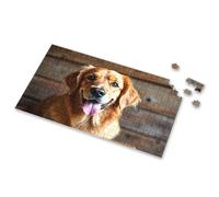 500 Piece Puzzles A Happy Golden Retriever With Its Tongue Out Picture Puzzle Toys For Ages 2-4 Puzzles 500 Pieces(500PCS)