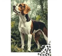 500 Piece Puzzles Beagle Dogs Style Jigsaw Puzzles Game Toys for Adults Family Puzzles Gift Puzzles Adults Challenging 500pcs (52x38cm)