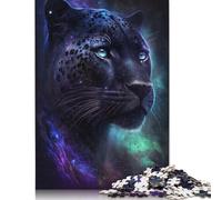 500 Piece Puzzles Black Leopard And Flower Style Jigsaw Puzzles Game Toys for Adults Family Puzzles Gift Puzzles Adults Challenging 500pcs (52x38cm)