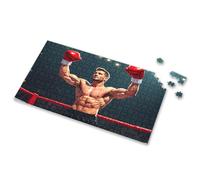 500 Piece Puzzles Boxer Celebrating Victory In The Ring. Picture Puzzle Puzzle Board Kids Toys For Girls(500PCS)