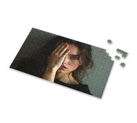 500 Piece Puzzles For Adults A Woman With Long, Dark Hair Partially Covering Her Face. Picture Puzzle 1000 Piece Puzzles Puzzles For Adults 1000 Pieces(1000PCS)