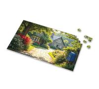 500 Piece Puzzles For Adults Clearance Cobbled Path Leads To A Charming Stone Cottage Surrounded By Lush Greenery Picture Puzzle Games For Kids 8-12 Gift For 4 Year Old Boy(500PCS)