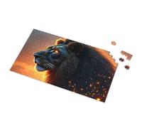500 Piece Puzzles For Adults Clearance Golden Glow: The Majestic Lion'S Tale Picture Puzzle Toys & Games 100 Piece Puzzles For Kids(300PCS)