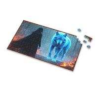 500 Piece Puzzles For Adults Clearance Witch And Wolf: A Mystical Encounter In The Misty Forest Picture Puzzle Puzzles For Toddlers 2-4 Toddlers Toys(1000PCS)