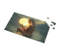 500 Piece Puzzles For Adults Full Moon In The Hands Of A Woman Picture Puzzle Toddler Puzzles 4 Year Old Boy Gift(300PCS)