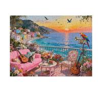 500 Piece Puzzles for Adults, Parrot Jigsaw Puzzle 500 Pieces for Adults Seniors, Nature Landscape Puzzles 500 Pieces for Friends, Holiday Party Gifts, Fun Challenging Family Games 20.5×15 in