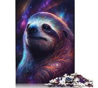 500 Piece Puzzles Galaxy Sloth Style Jigsaw Puzzles Game Toys for Adults Family Puzzles Gift Puzzles Adults Challenging 500pcs (52x38cm)