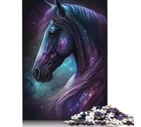 500 Piece Puzzles Galaxy Space Horse Jigsaw Puzzle For Wooden Jigsaw Educational Games For Adults And 500pcs (52x38cm)